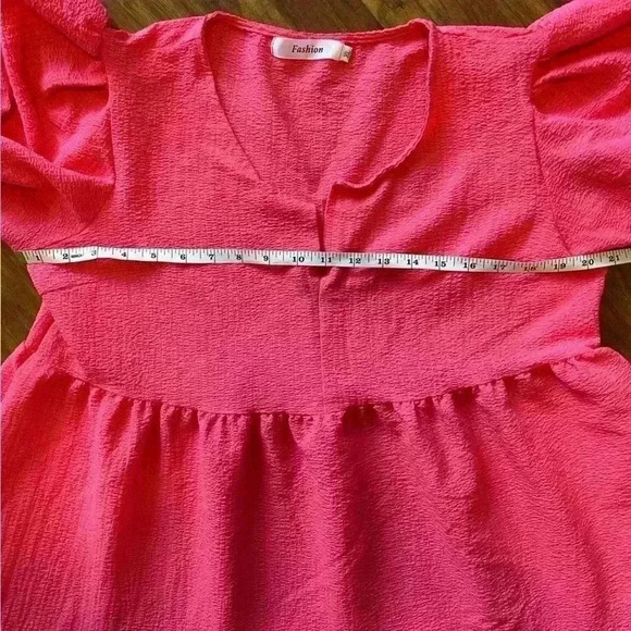 Women’s Size XL Hot Pink Dress Perfect for Summer Plus-Size Curvy Comfy - Picture 5 of 9
